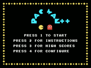 Pacman++ opening screen