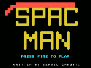 Spac Man opening screen